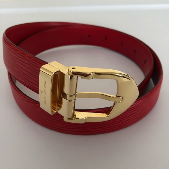 louis vuitton epi leather belt